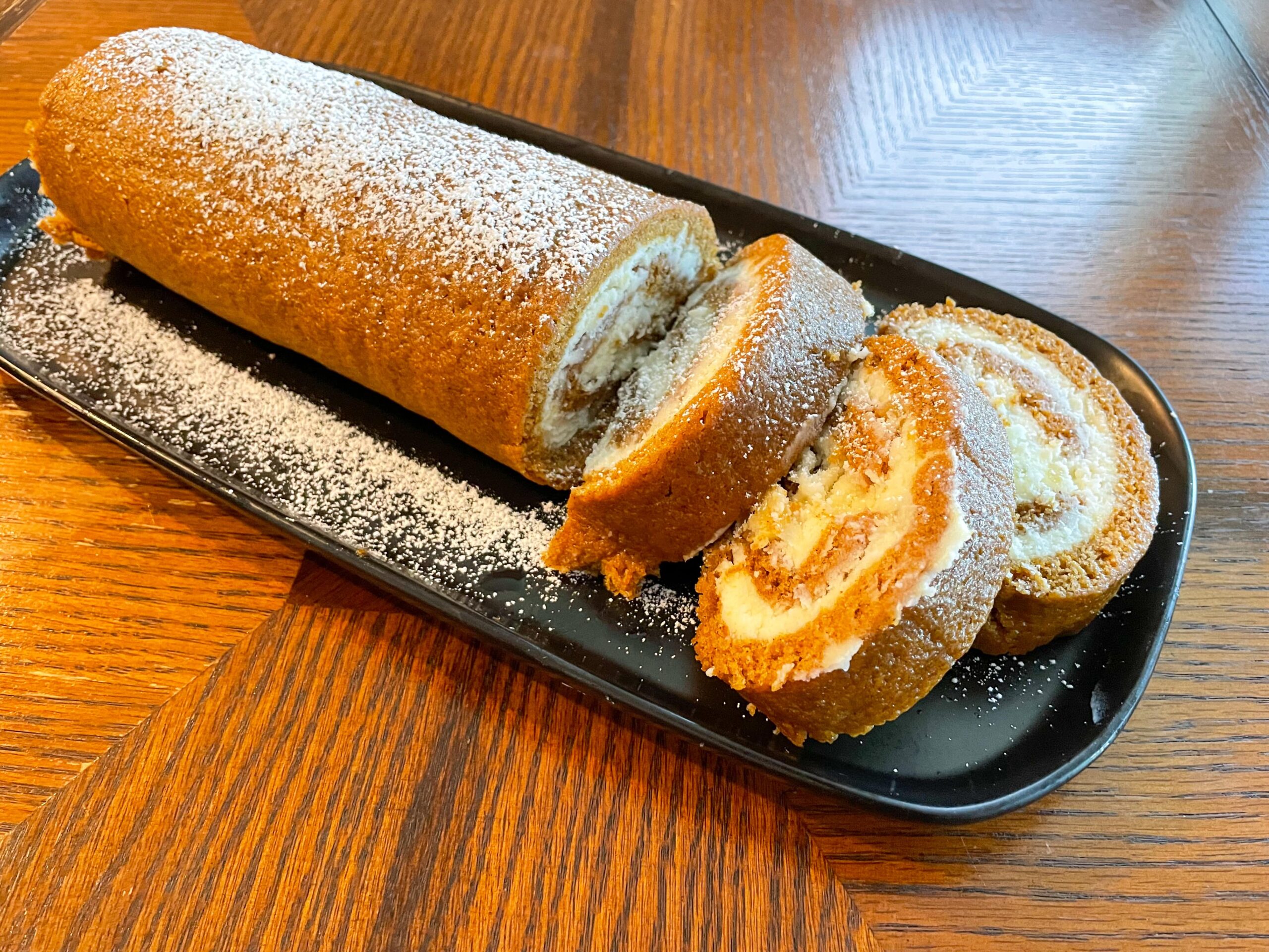 Pumpkin Roll with Toffee Filling