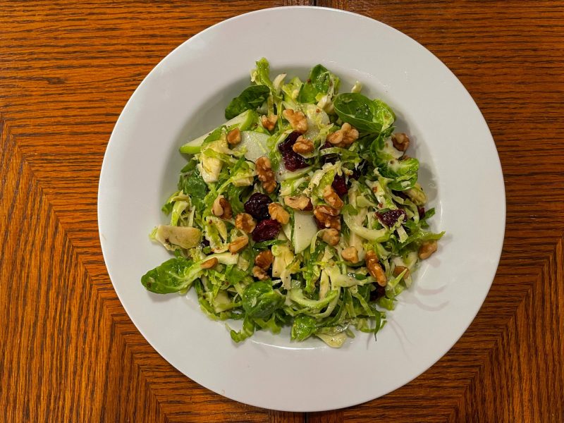 Shaved Brussels Sprouts & Apple Salad