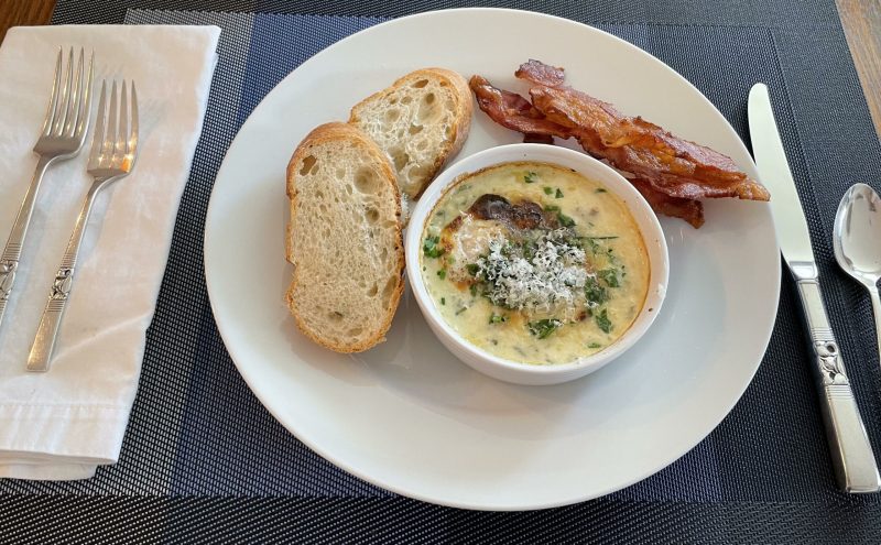 Herb and Cream Baked Eggs